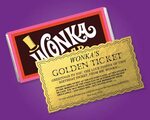 Customizable Willy Wonka's Golden Ticket Classic Etsy