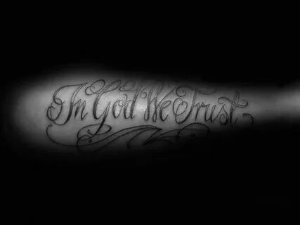 20 In God We Trust Tattoo Designs For Men - Motto Ink Ideas 