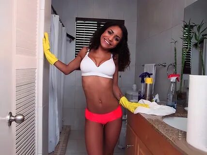BangBros Network - Sexy maid cleans in her underwear and fuc