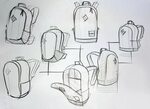 Backpack sketches on Behance Backpack art, Sketches, Backpac