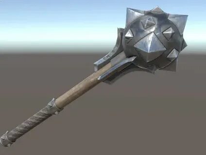 Medieval Spiked Mace 3D Weapons Unity Asset Store