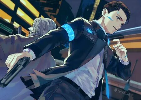 烏 羽 雨 on Twitter Detroit become human connor, Detroit being 