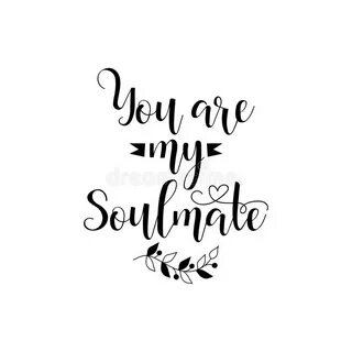 To My Soulmate Greeting Card Stock Vector - Illustration of 