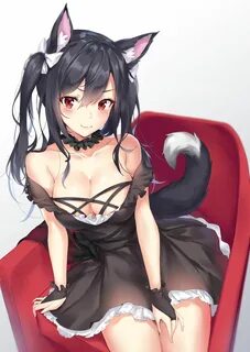 Cute neko girl Shigure with cat ears and tail Artist: PDXen 