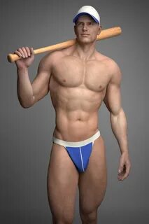 Nude blk baseball player