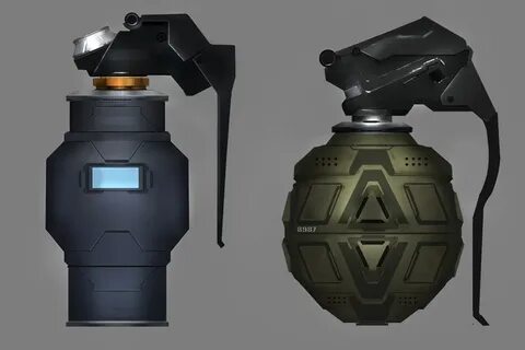 Chunky Sci-Fi Grenade - polycount