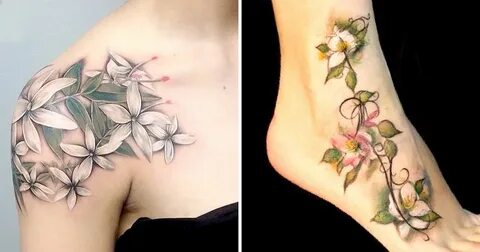 Tattoodo Jasmine flower tattoos, Jasmine tattoo, Flower tatt