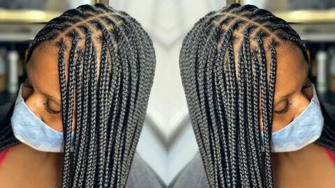 Middle Knotless Braids - bmp-bleep