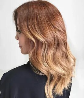 Warm Hand Painted Copper Copper blonde hair color, Copper bl