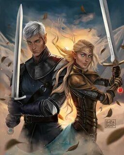 ArtStation - Aelin and Rowan Fan Art