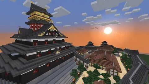 Minecraft 安 土 城 再 現 普 請 絵 巻 - Azuchi Castle, Japan - YouTube