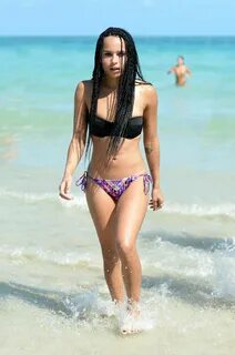 Zoe Kravitz in a Bikini at a Beach in Miami, March 2015 * Ce