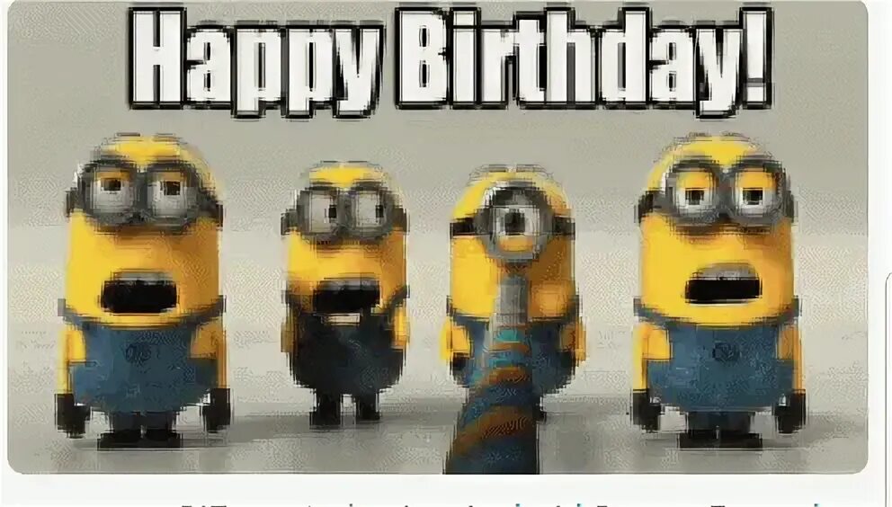Happy Birthday Minions GIF - HappyBirthday Minions Trumpets 