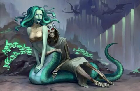 Medusa and Lich Medusa art, Medusa, Dark fantasy art