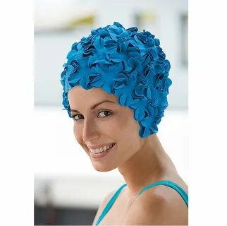 Шапочка для плавания Fashy Petal Cap Flowers 53 blue - купит