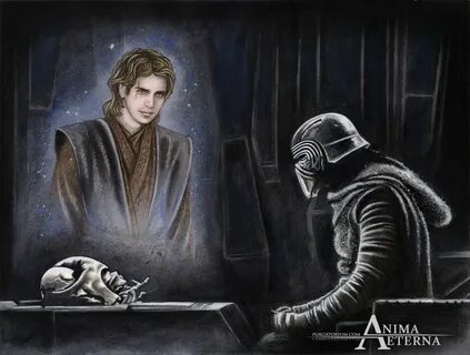 Anakin Skywalker & Kylo Ren - Star Wars Traditional Art - Pa