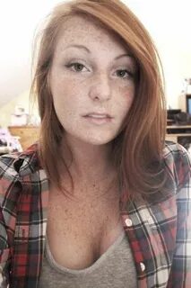 Stunning girl-next-door redhead with freckles no makeup