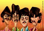The Beatles - Caricature Caricature, Beatles art, Celebrity 