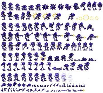 Mecha Sonic Sprite Sheet By Zmk30 On Deviantart All in one P