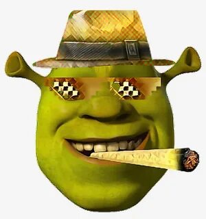 Golden Mlg Shrek Face Bling Shrek Dank Meme Funny Wow - Dank