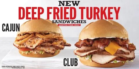 Arby’s Deep Fried Turkey Sandwiches