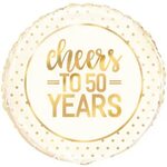 18" Cheers To 50 Years Foil Balloon - £ 3.99 - Jeremy's Home