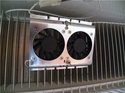 Deluxe RV Refrigerator Evaporator Fan w/LED & Grill Applianc