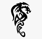9 Tattoo Dragon Png Image - Tatouage Tribal Png , Free Trans