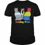 Demiboy Pride Cats T-Shirt by JamesFlids teeshirt21.com Cat 