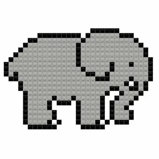pixel art elephant : +31 Idées et designs pour vous inspirer