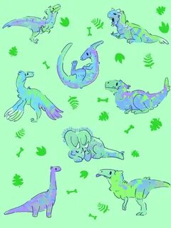 doodlize 🕳 - A feathered dinosaur wallpaper I finished, free