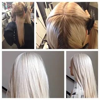 From brassy and flat to platinum using Blondme by Schwarzkop