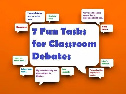7 Fun Tasks for Classroom Debates - ELT Connect Debate, Deba