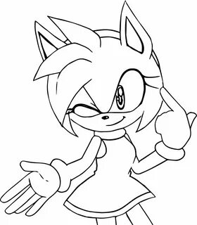 Amy Rose Coloring Pages - Etarde Wallpaper