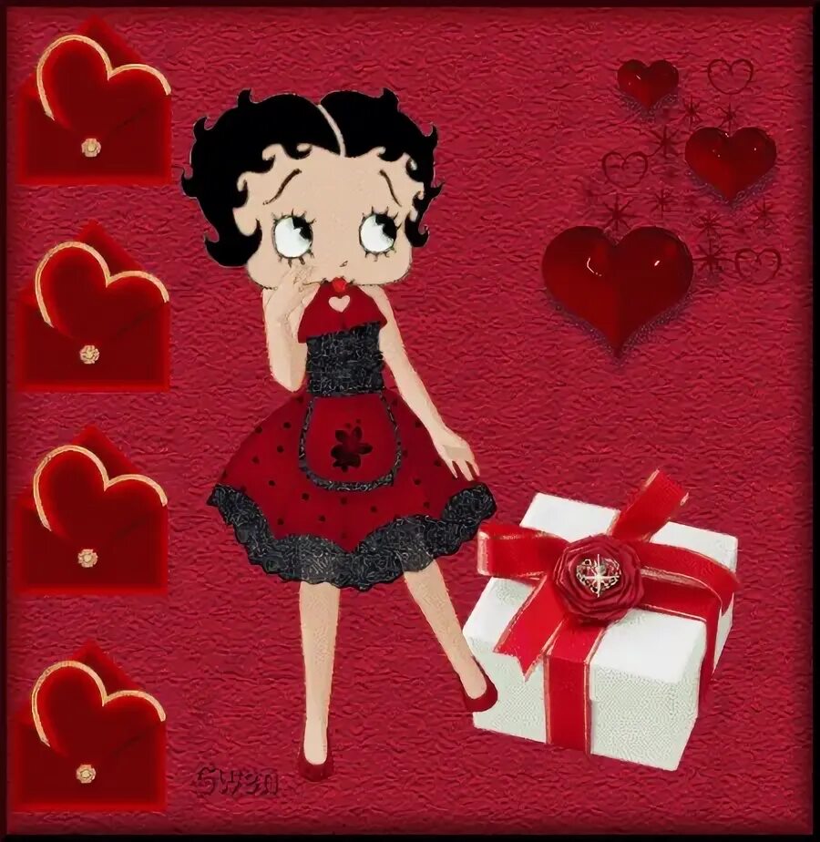 Betty Boop Pictures Archive: Betty Boop Valentine animated g