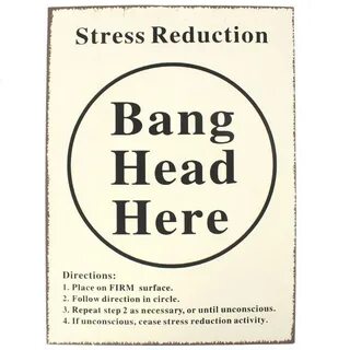 Bang Head Sign - Something Different Wholesale
