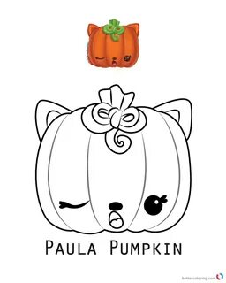Num Noms Coloring Pages Paula Pumpkin Printable Print Better