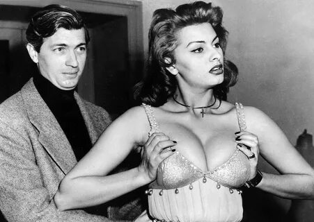 Sophia Loren - Costume Fitting Session For The Movie Attila in 1954 Sophia loren