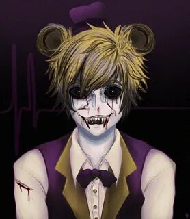 Humanized Nightmare Fredbear (FNaF Fanart) by astro09-13 on 