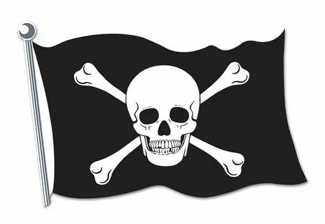 Party Thématique DECOUPE DRAPEAU PIRATE 18'' Pirate flag, Pu