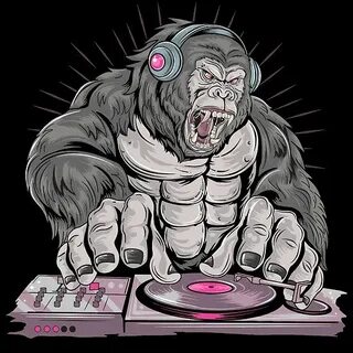 Dj Gorilla Poster by Victorious2 in 2022 Dj art, Music party