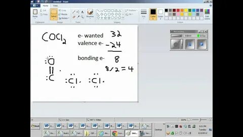 COCl2 Lewis Structure - YouTube