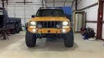 1998 Jeep Cherokee LED Light Test - jeep cherokee xj fog lig