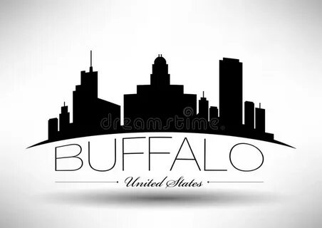 Vector Graphic Design of Buffalo City Skyline Stock Vector -