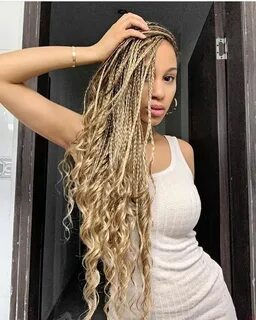 Blonde goddess braids 🤩 🤩 🤩 @t.lolo . . .. in 2020 African a