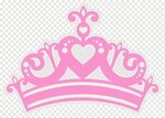 розовая корона, императорская корона, розовый, ручная роспис