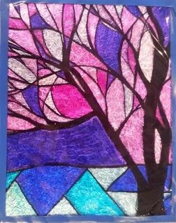 a faithful attempt: Faux Stained Glass using Aluminum Foil a