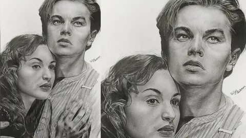 #Titanic #drawing Titanic drawing ( Jack and Rose)Time lapse