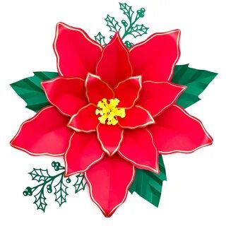 Layered Poinsettia Svg For SilhouetteSVG Files