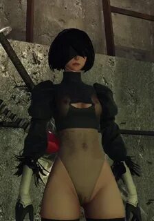 Nier: Automata 2B Nude Mod Quite Transparent - Sankaku Compl